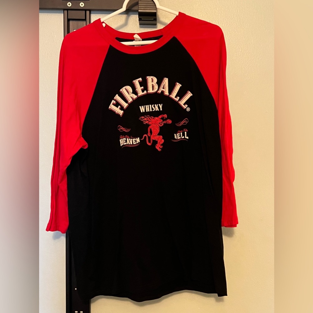 Men’s fireball baseball T-shirt